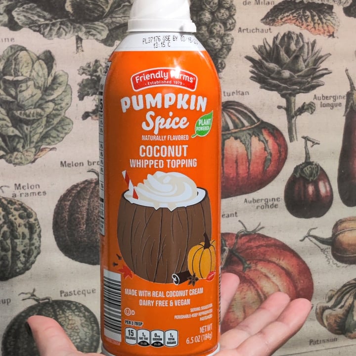 Friendly Farms Pumpkin Spice Coconut Whipped Topping Review abillion