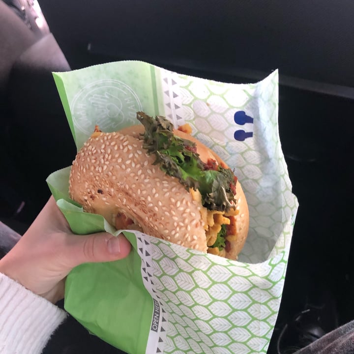 Coffee Fellows Rodgau, Germany Bagel Shawarma Vegan Review abillion