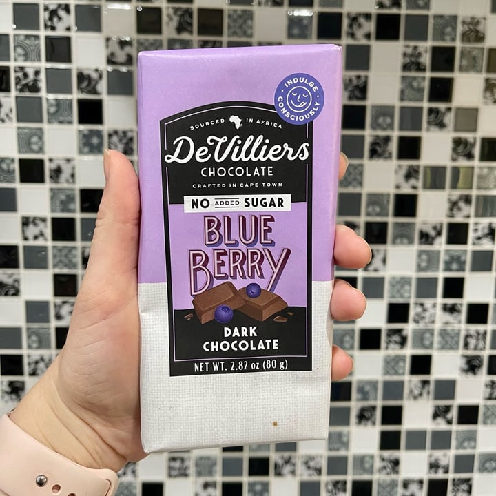 De Villiers Chocolate No Added Sugar Blueberry Dark Chocolate Review