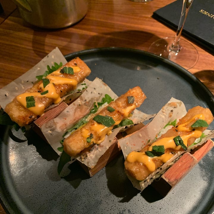 Earls Kitchen + Bar Old Toronto, Toronto, Canada Crispy tofu sushi