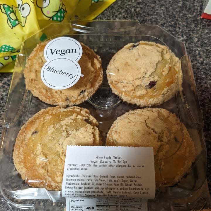 photo of Whole Foods Market Blueberry Muffins shared by @ghundley on  29 Mar 2023 - review