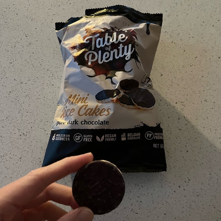 Table of Plenty Mini Dark Chocolate Rice Cakes Review abillion