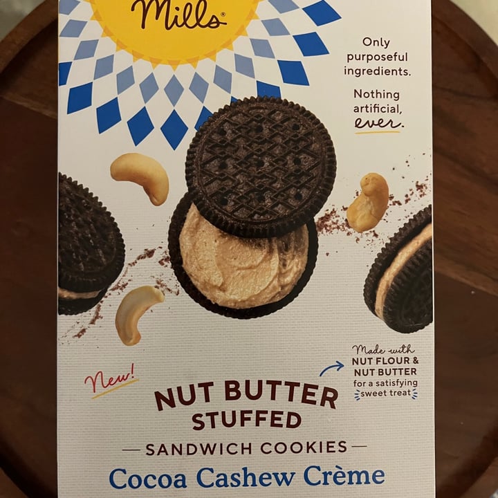 Simple Mills cocoa cashew creme nut butter atuffed sandwich cookies ...