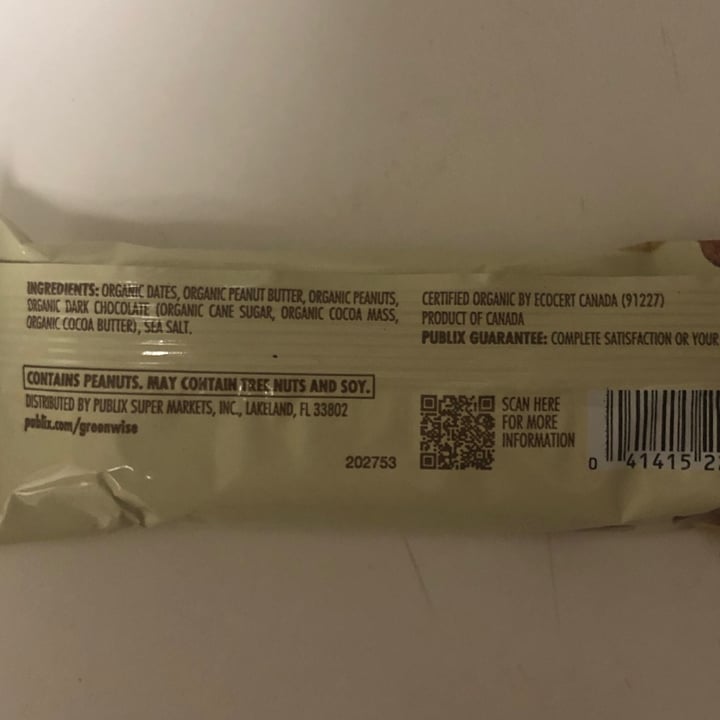 Greenwise Peanut Butter Chocolate Chip Fruit & Nut Bar Reviews abillion