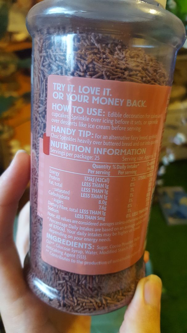 Coles Choc sprinkles Reviews abillion