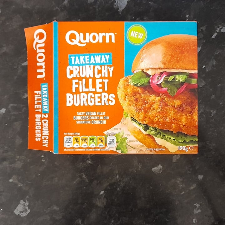 Quorn take away Crunchy fillet burgers Review abillion