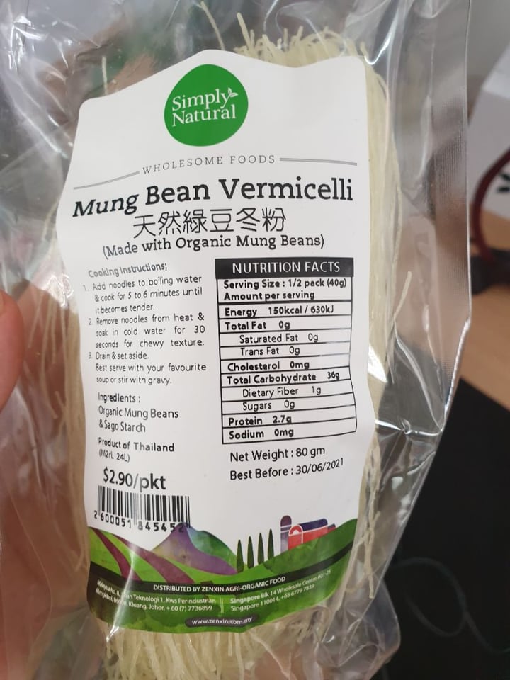 Simply Natural Mung Bean Vermicelli Review abillion