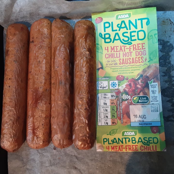 ASDA Meat free chilli hot dogs Review abillion