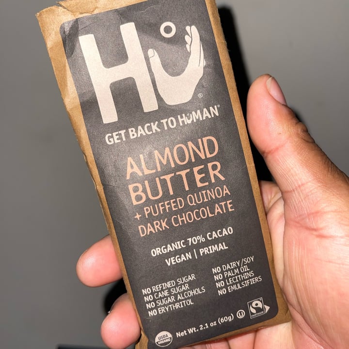 Hu Kitchen Almond Butter + Puffed Quinoa Dark Chocolate Review abillion