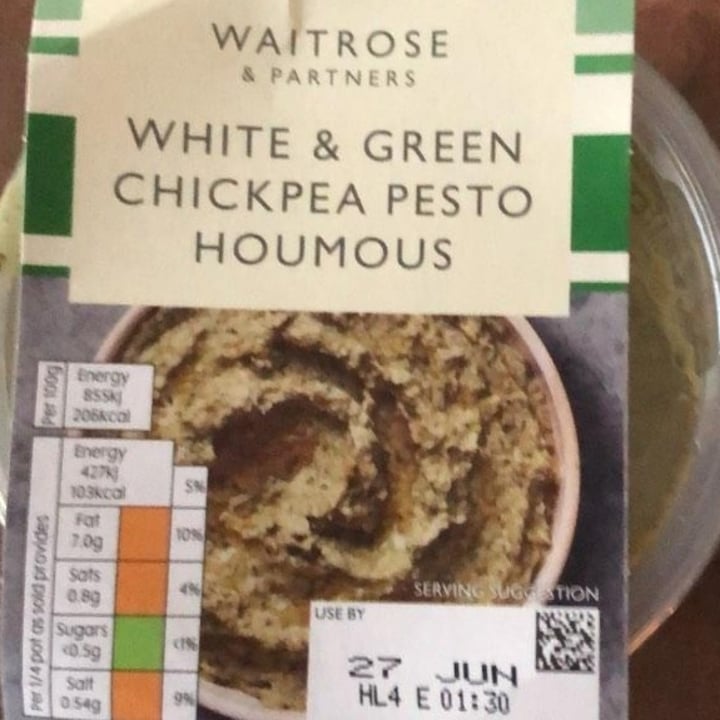 Waitrose Waitrose White & Green Chickpea Pesto Houmous Review abillion