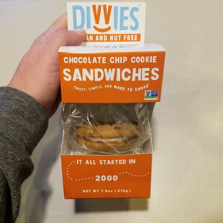 Divvies Chocolate Chip Cookie Sandwiches Review abillion