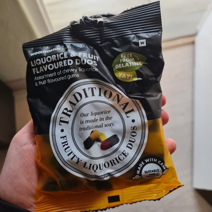 Woolworths Food Liquorice & Fruit Flavoured Duos Review abillion