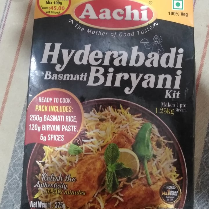 Aachi Foods Hyderabadi Basmati Biryani Kit Review abillion
