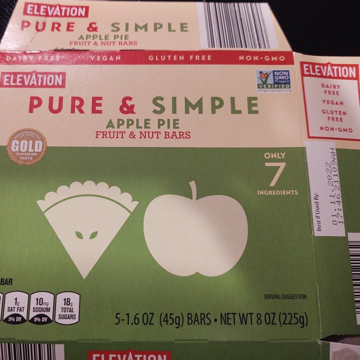 Elevation Pure and simple fruit and nut bars Review abillion