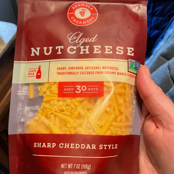 Parmela Creamery Nut Cheese Sharp Cheddar Style Review abillion
