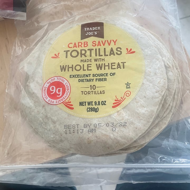 Trader Joe's Carb Savvy Whole Wheat Tortillas Review abillion