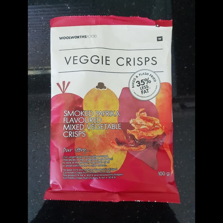 Woolworths Food Smoked Paprika Flavoured Mixed Vegetable Crisps Review