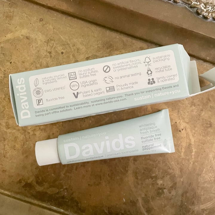 David's Peppermint Premium Natural Toothpaste Review abillion