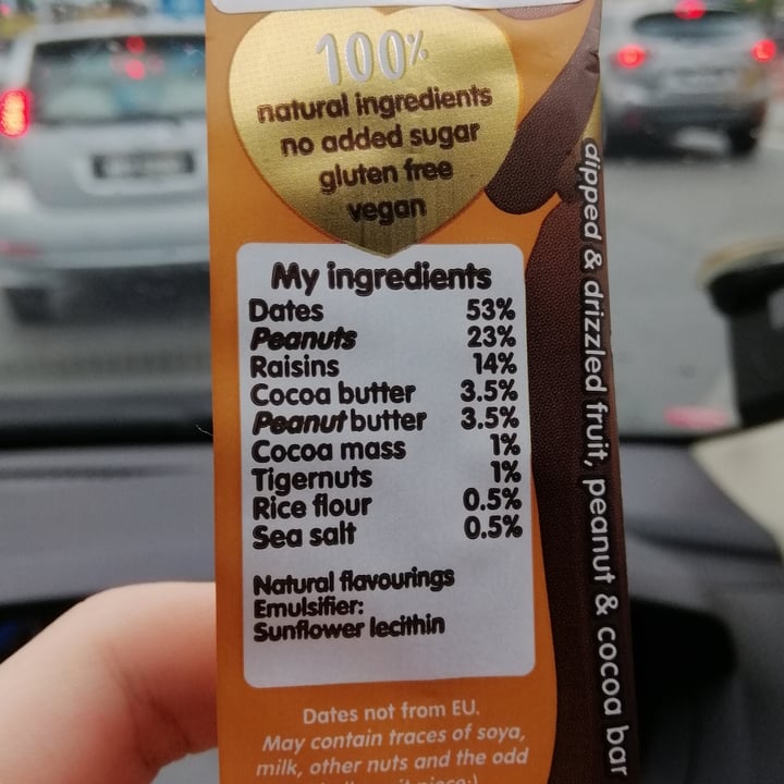 photo of Nākd. Peanut Chocolish shared by @moralcompassion4all on  28 Mar 2021 - review