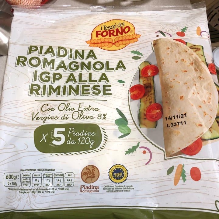 I tesori del forno Piadina Romagnola Igp Riminese Review abillion