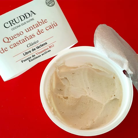 Crudda, Queso Untable de Castañas de Caju, butter, dairy alternatives, food, review