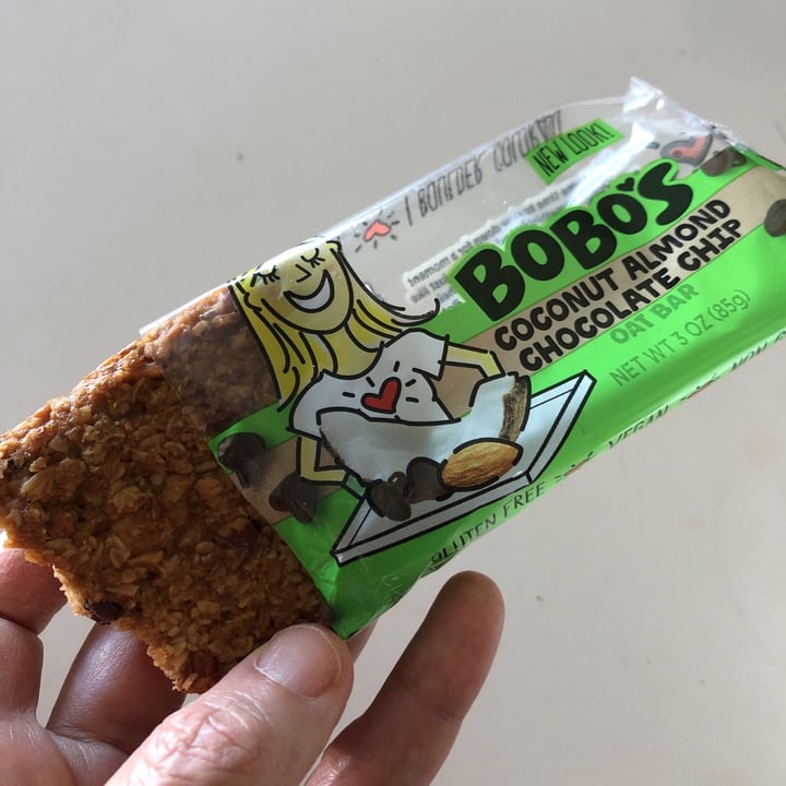 Bobo's Coconut almond chocolate chip Oat Bar Review abillion