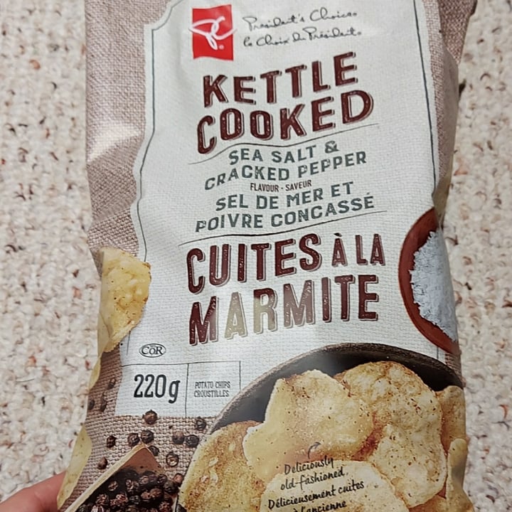 President's Choice Kettle Cooked Sea Salt and Cracked Pepper Review