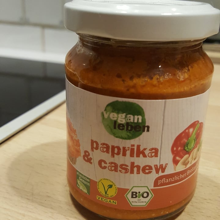 Vegan leben Paprika &amp; Cashew pflanzlicher Brotaufstrich Review | abillion