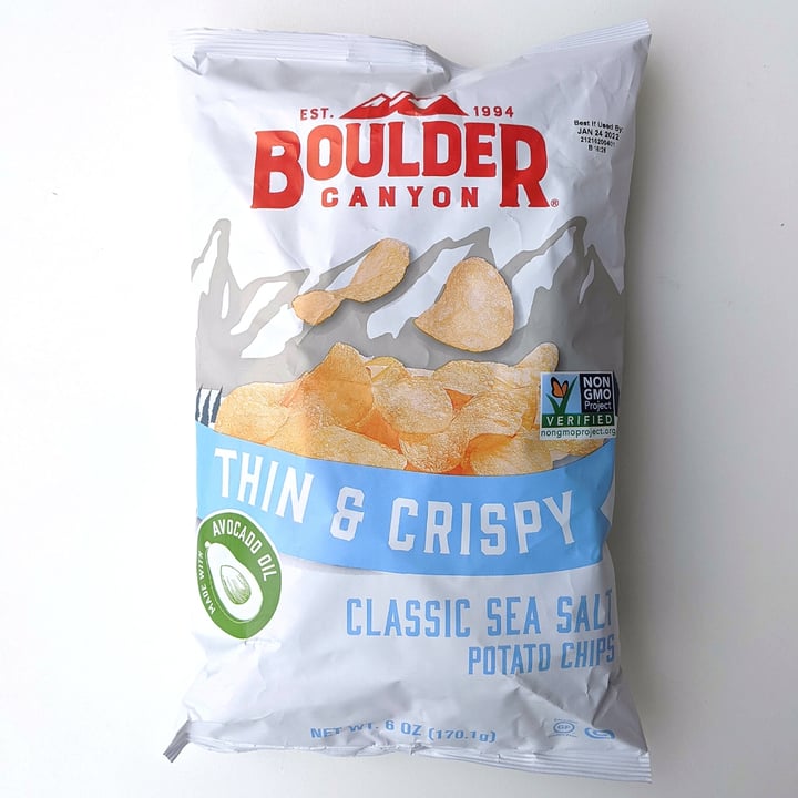 Boulder Canyon Thin & Crispy Classic Sea Salt Potato Chips Review