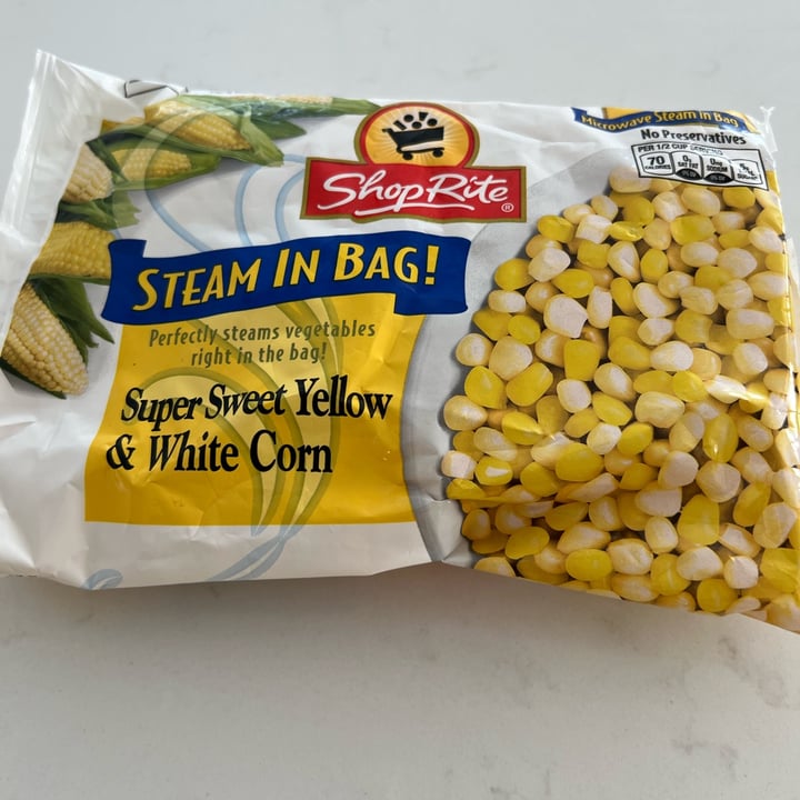 ShopRite super sweet yellow& white corn steam in bag Review abillion