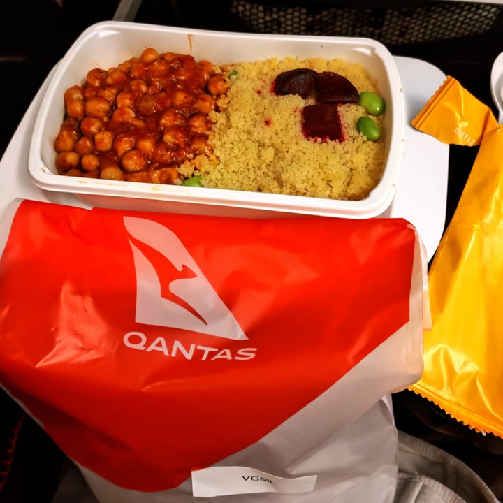 Qantas Airlines Vegan Meal Review abillion