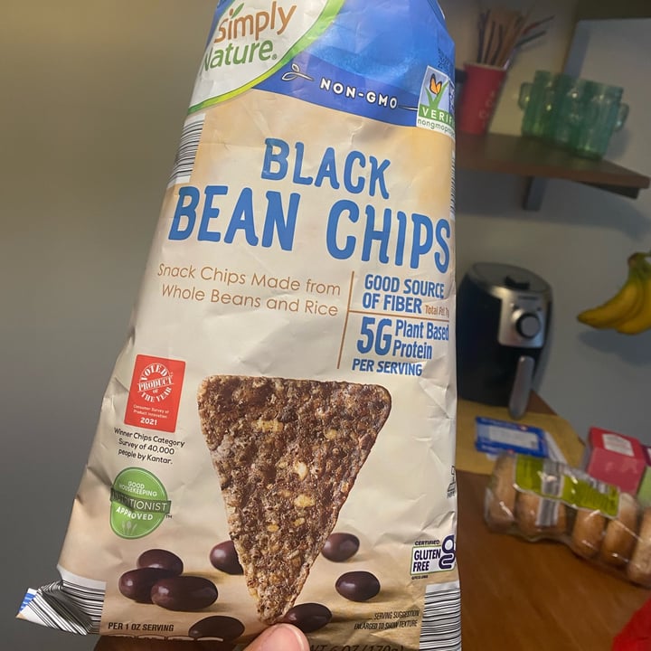 Simply Nature Black bean chips Review abillion