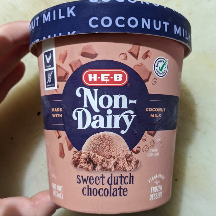 HEB Non Dairy Sweet Dutch Chocolate Ice Cream Review abillion