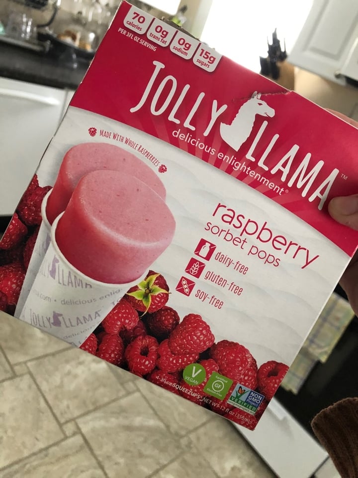 Jolly Llama Jolly Llama Raspberry Sorbet Pops Reviews abillion