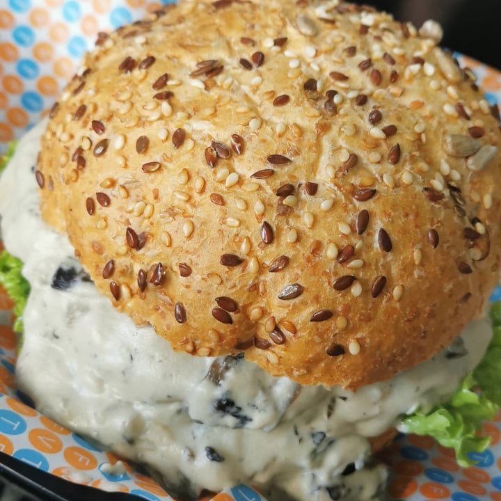 The Fussy Vegan Greenside, Johannesburg, South Africa Mushroom burger