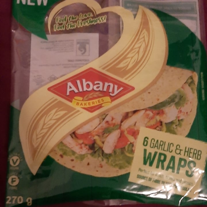 Albany Bakeries Garlic & Herb Wraps Review abillion