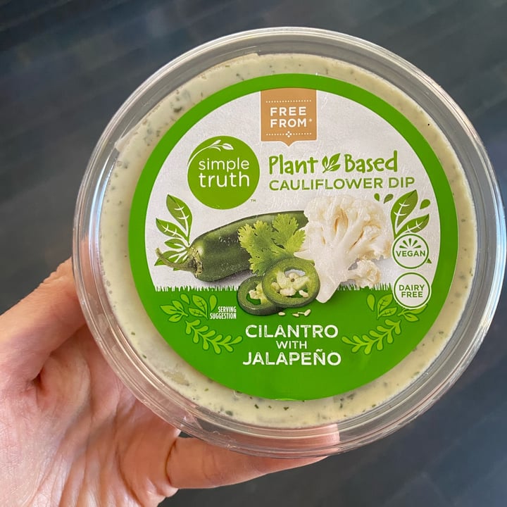 Simple Truth Cilantro with Jalapeño Cauliflower Plant Based Dip Review