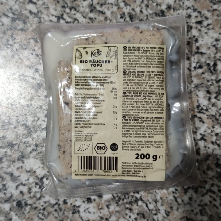 Koro Bio rauchertofu mandelsesam Review abillion