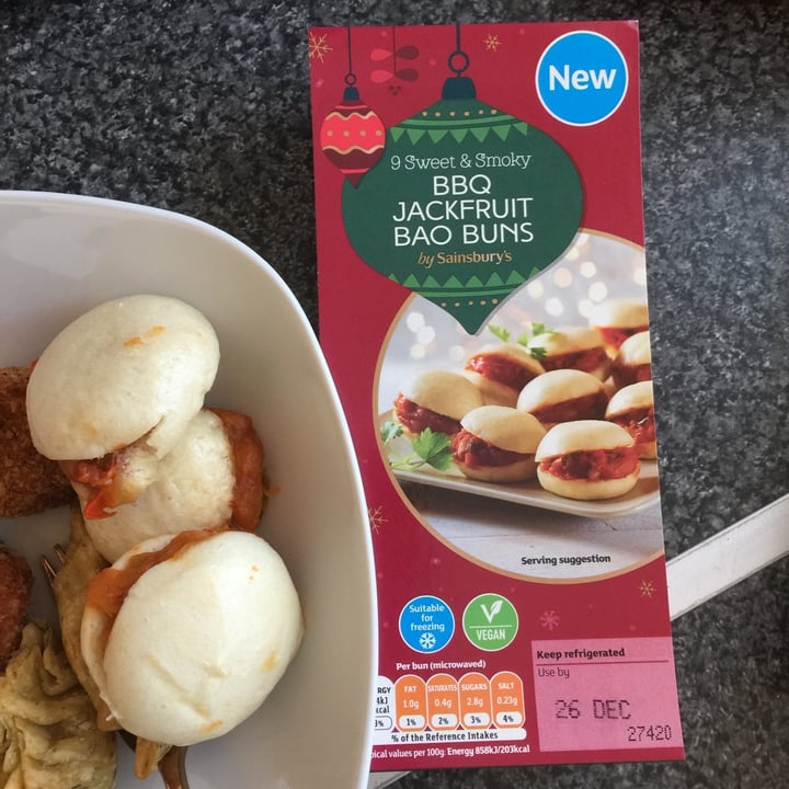 Sainsbury's BBQ jackfruit Steamed Buns Review abillion