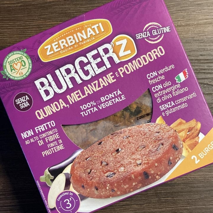 Zerbinati Burger Quinoa Melanzane E Pomodoro Review abillion