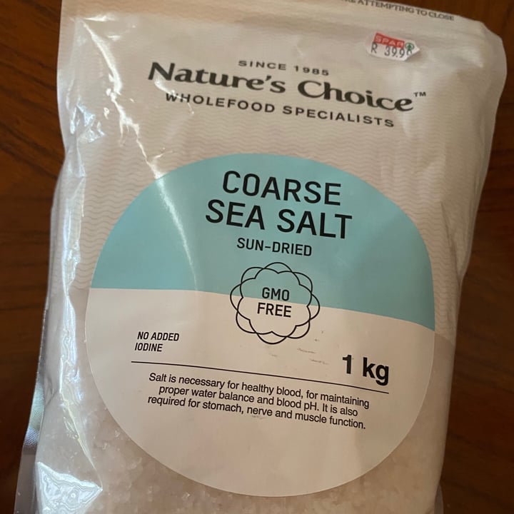 Spar Natures choice coarse salt Review abillion