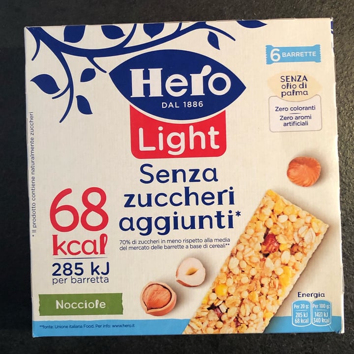 Hero Light barrette alle nocciole senza zuccheri aggiunti Review abillion