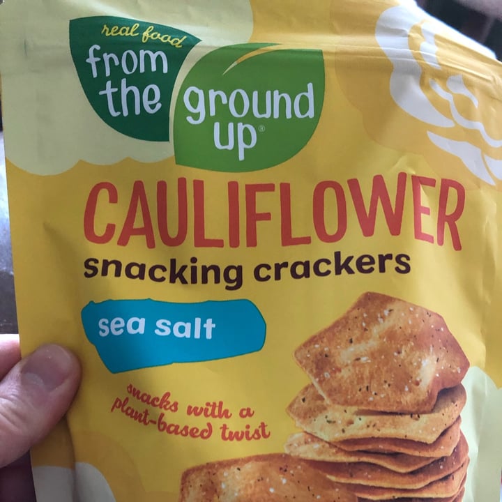 Real Food From The Ground Up Cauliflower Snacking Crackers Sea Salt