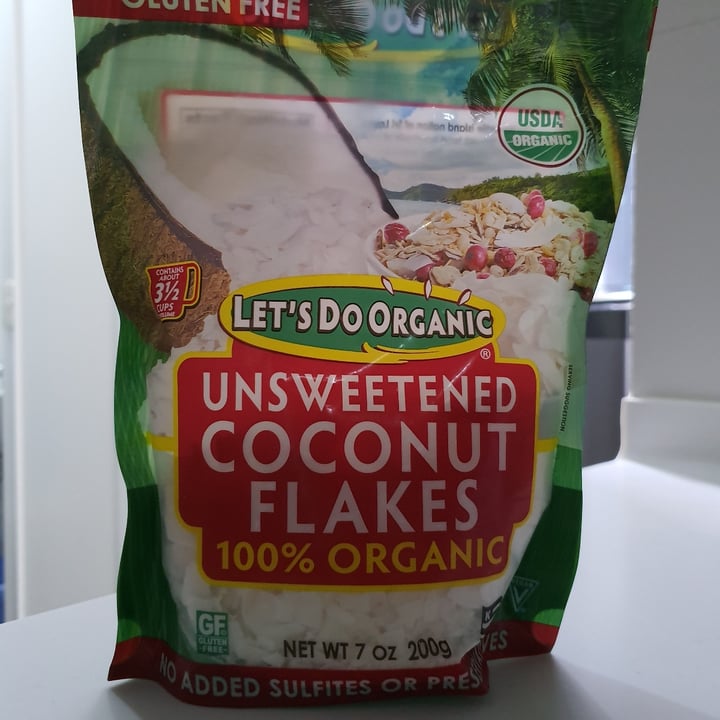 Let's Do Organic Unsweetened Coconut Flakes – 7 Oz, 100% Organic, Non-GMO