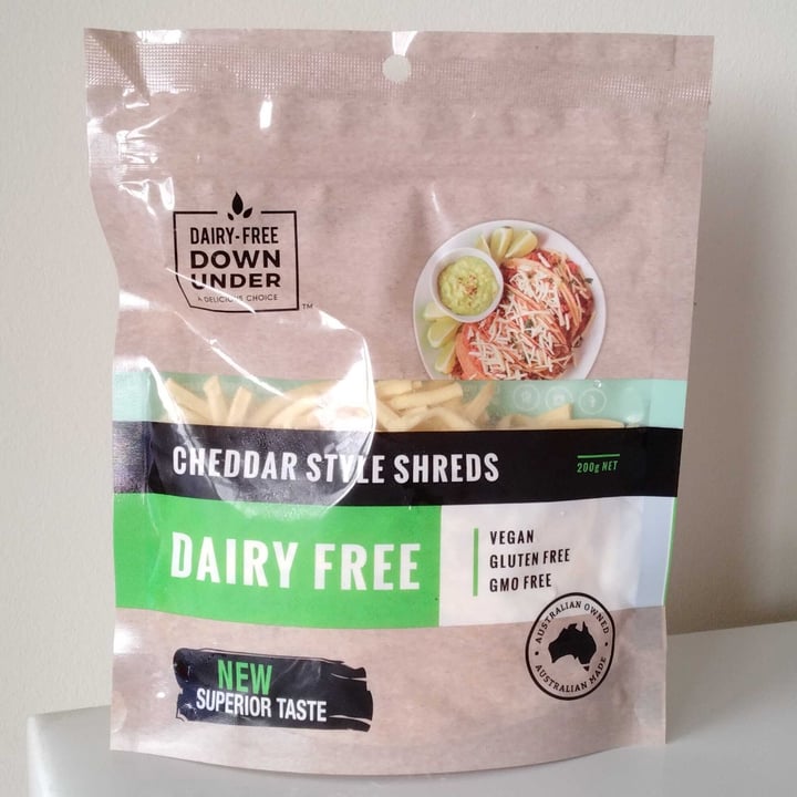 Dairy Free Down Under Cheddar style shreds Review abillion