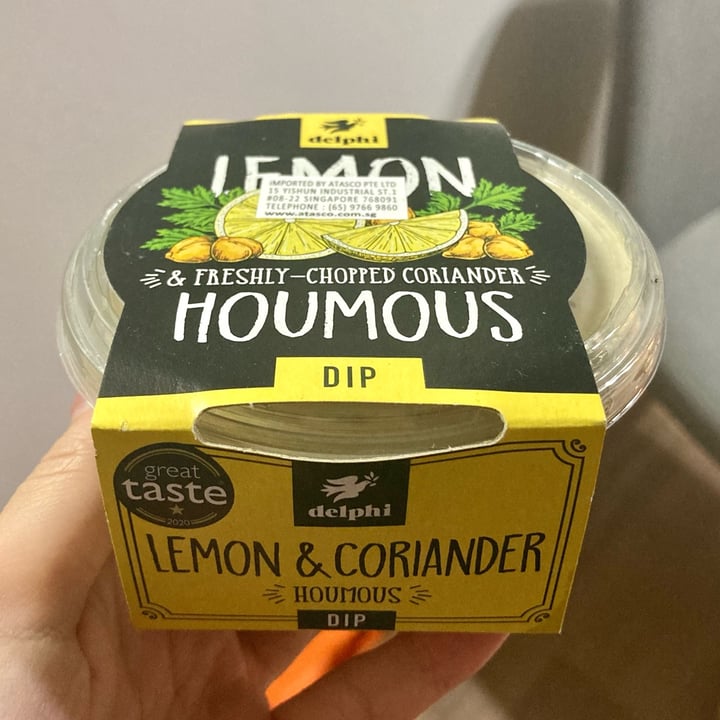 Delphi Lemon & Coriander Houmous Review abillion