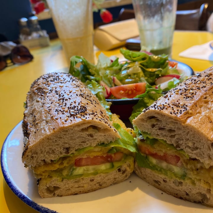 Landwer Café לנדוור Kefar Sava, Israel Zero Egg sandwich special