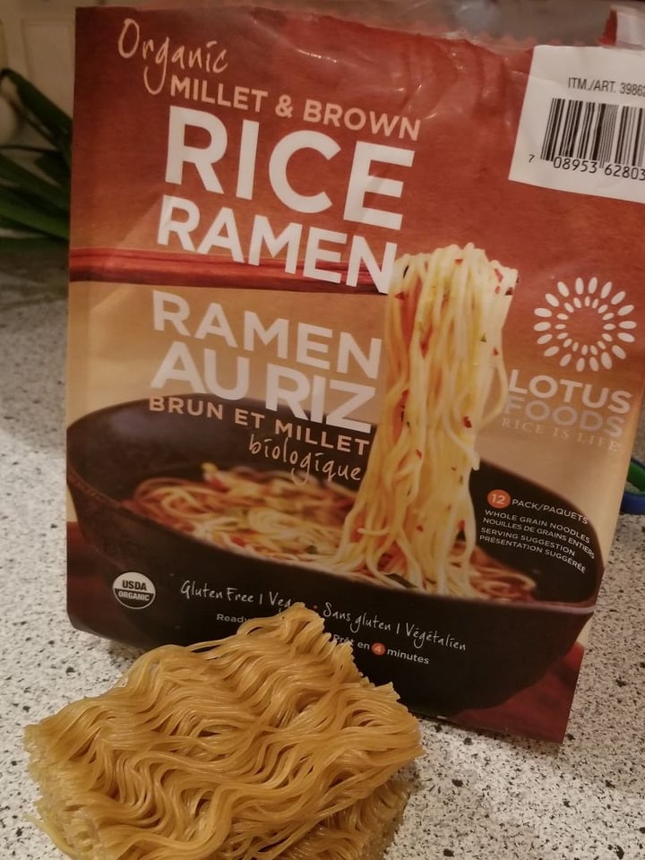 photo of Lotus Foods Millet & Brown Rice Ramen shared by @vegandyeries on  25 Mar 2020 - review