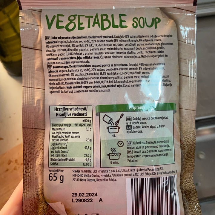Lidl vegetable soup Review abillion
