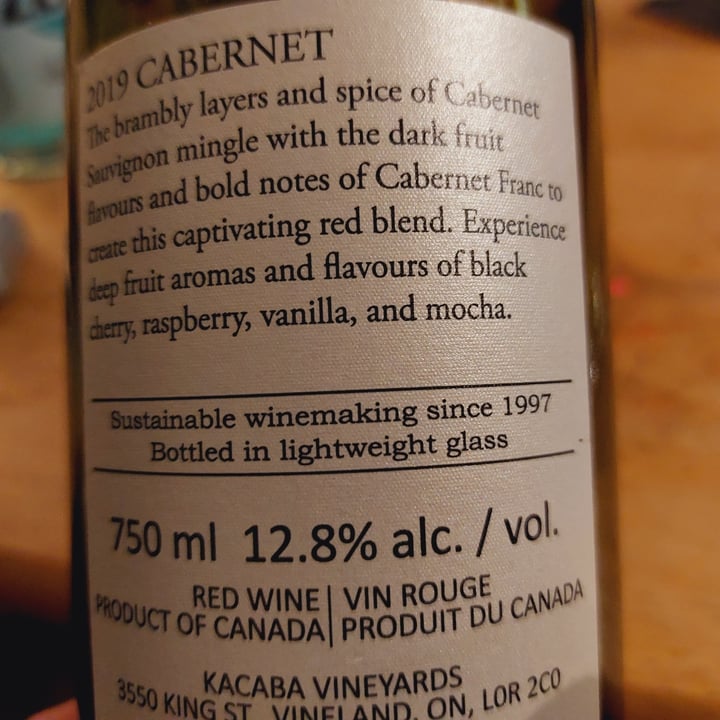 review photo of Kacaba Kacaba Cabernet shared by @hbchic on 27 Dec 2021 - review